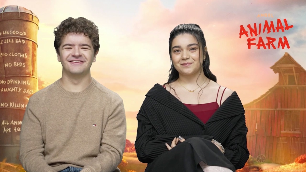Animal Farm interview: Iman Vellani & Gaten Matarazzo talk Andy Serkis and Ms. Marvel's MCU future