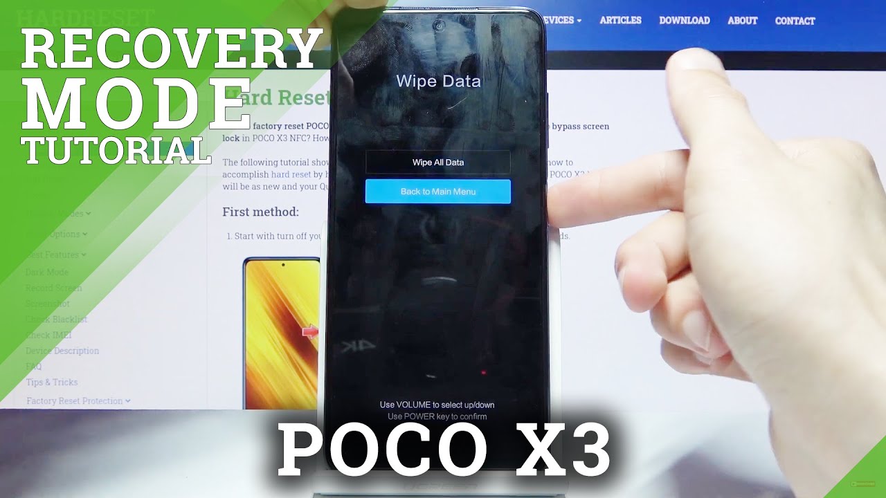 Recovery Mode in POCO X3 &ndash; How to Open / Use / Quit Recovery Menu