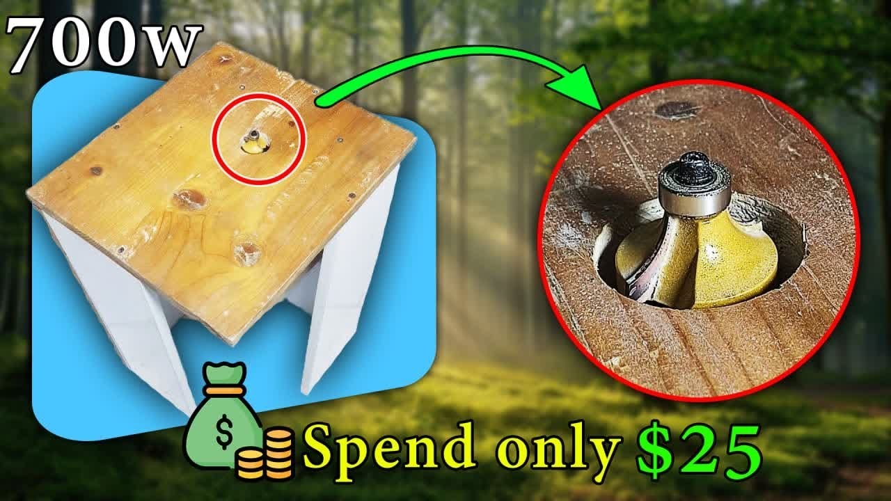 I Built a Powerful Table Router Attachment for Just $25!😳