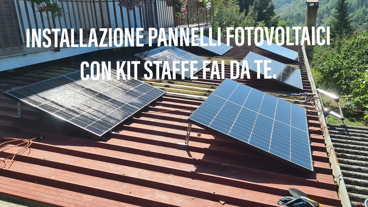 PHOTOVOLTAIC PANEL INSTALLATION, DIY mounting kit