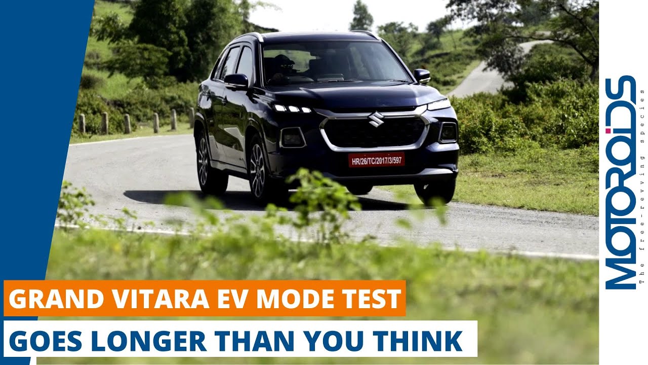 2022 Maruti Suzuki Grand Vitara | Range Test in EV Mode | All Details on How to Use EV Mode