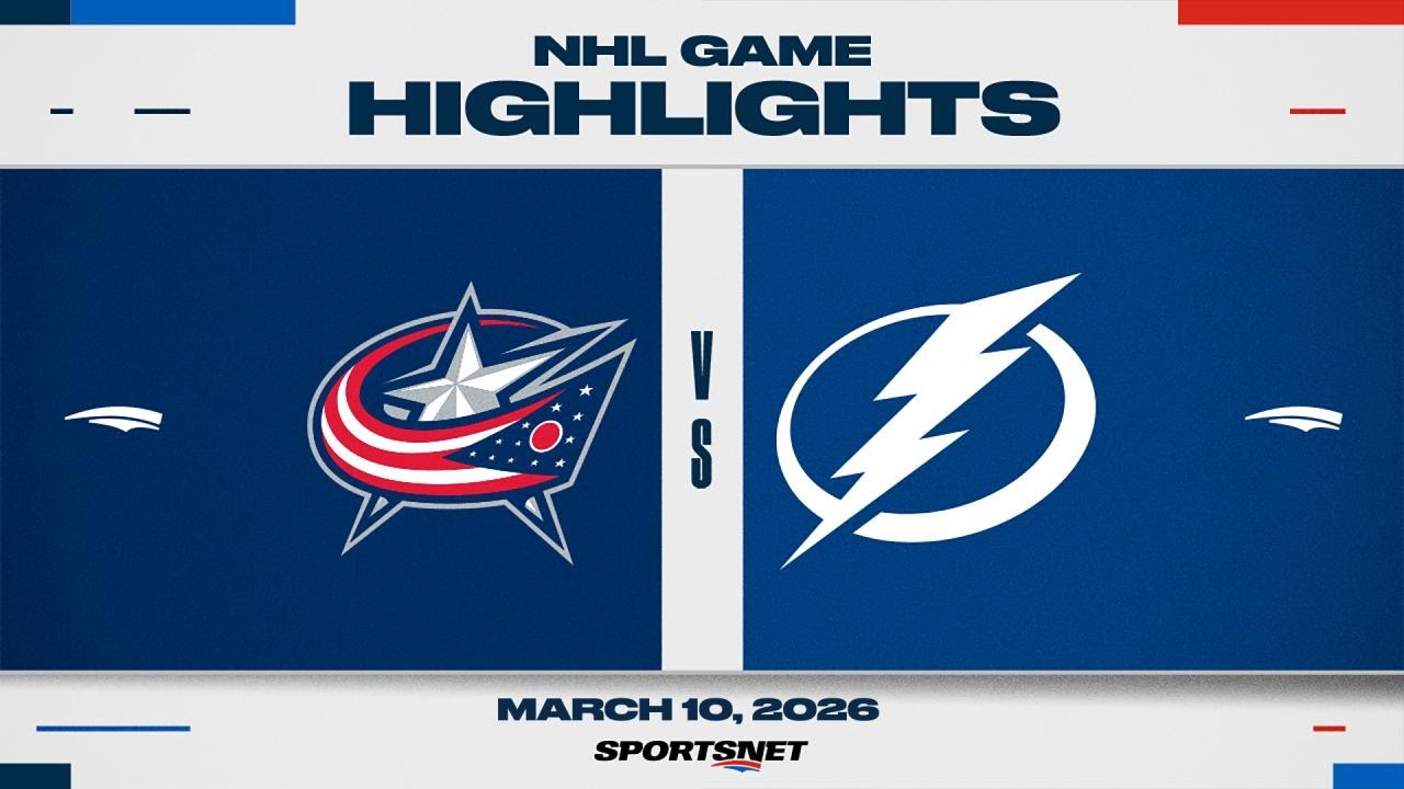 NHL Highlights | Blue Jackets vs. Lightning - March 10, 2026