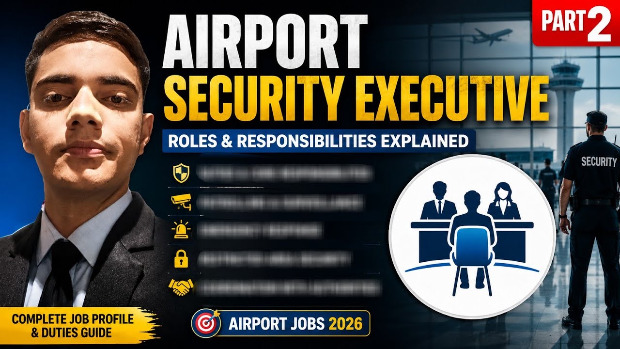 Airport Security Executive Job Profile 2026 | Roles & Responsibilities Explained |  Part 2