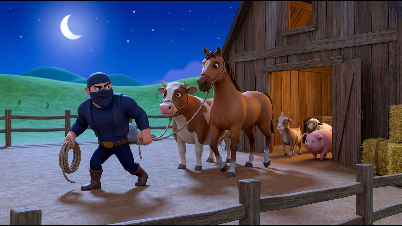 Thief in Old MacDonald&rsquo;s Farm 😱 | All Animals Gone! Happy Ending 🐮🐴