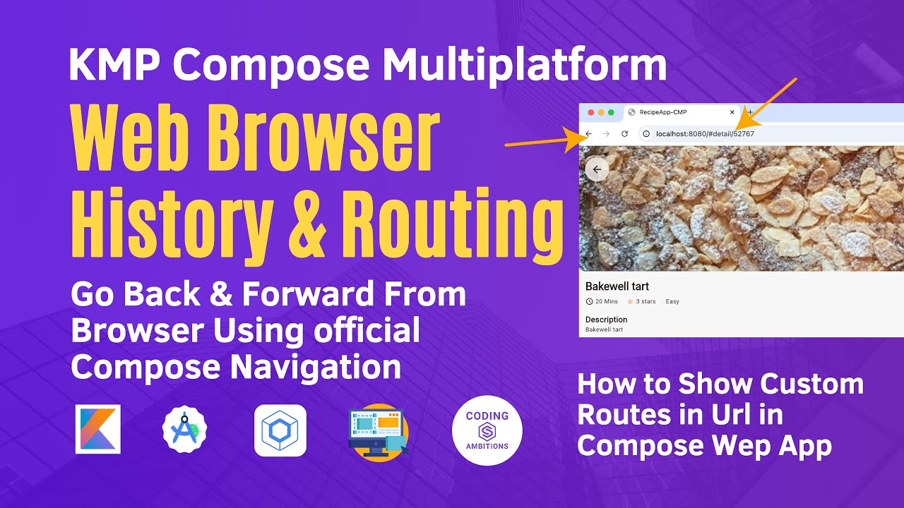 Web browser History and Routing Support in Compose Multiplatform | KMP Compose Web Navigation