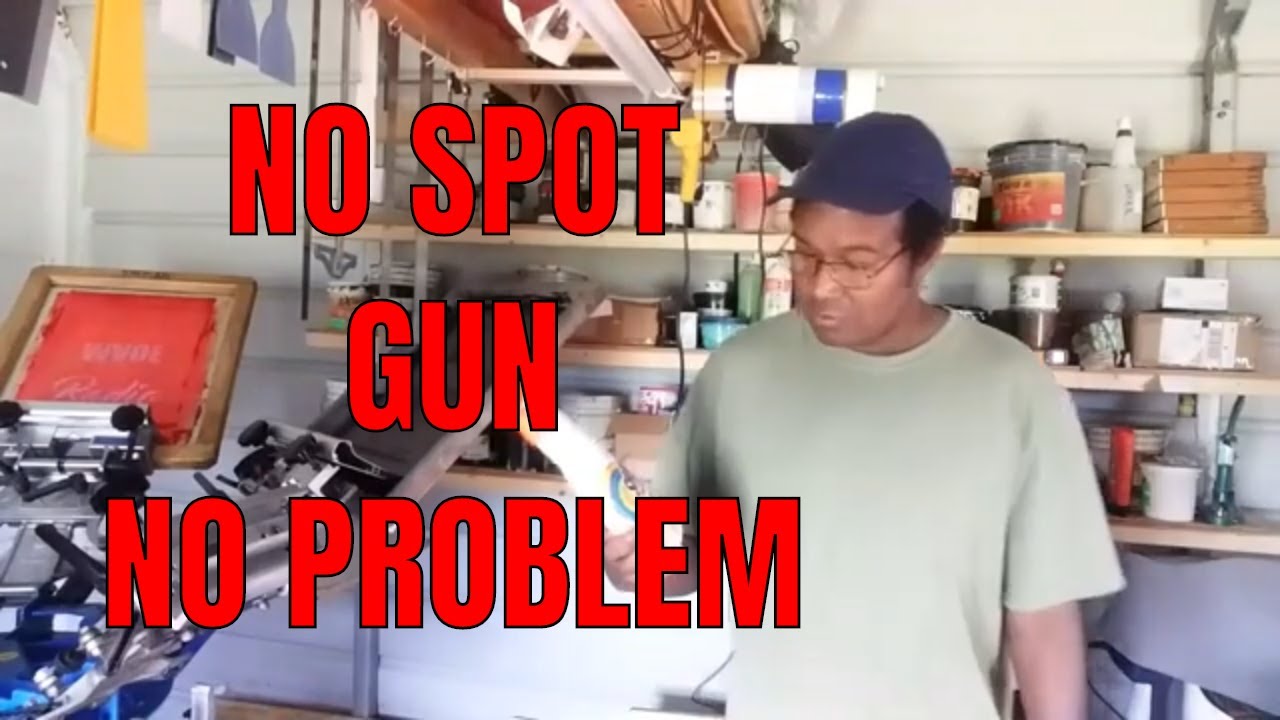 No SPOT GUN...No PROBLEM. DIY How to remove ink spots from the shirt .