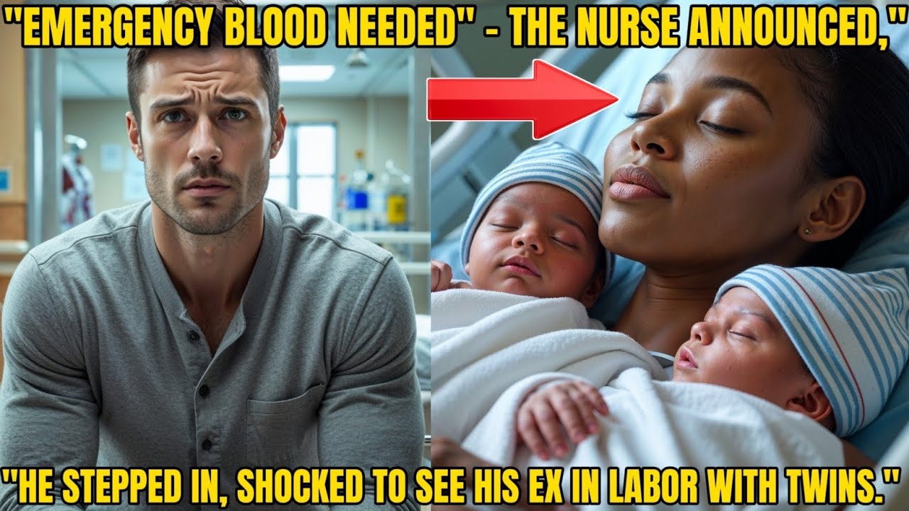 EMERGENCY BLOOD NEEDED - THE NURSE ANNOUNCED, THE CEO RUSHED IN AND SAW HIS EX IN LABOR WITH TWINS