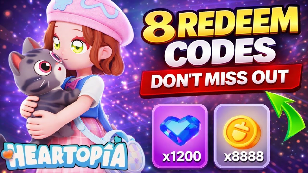 More🎁 HEARTOPIA Gift Codes 2026 - All Working | New Heartopia Game Codes + Redeem Code