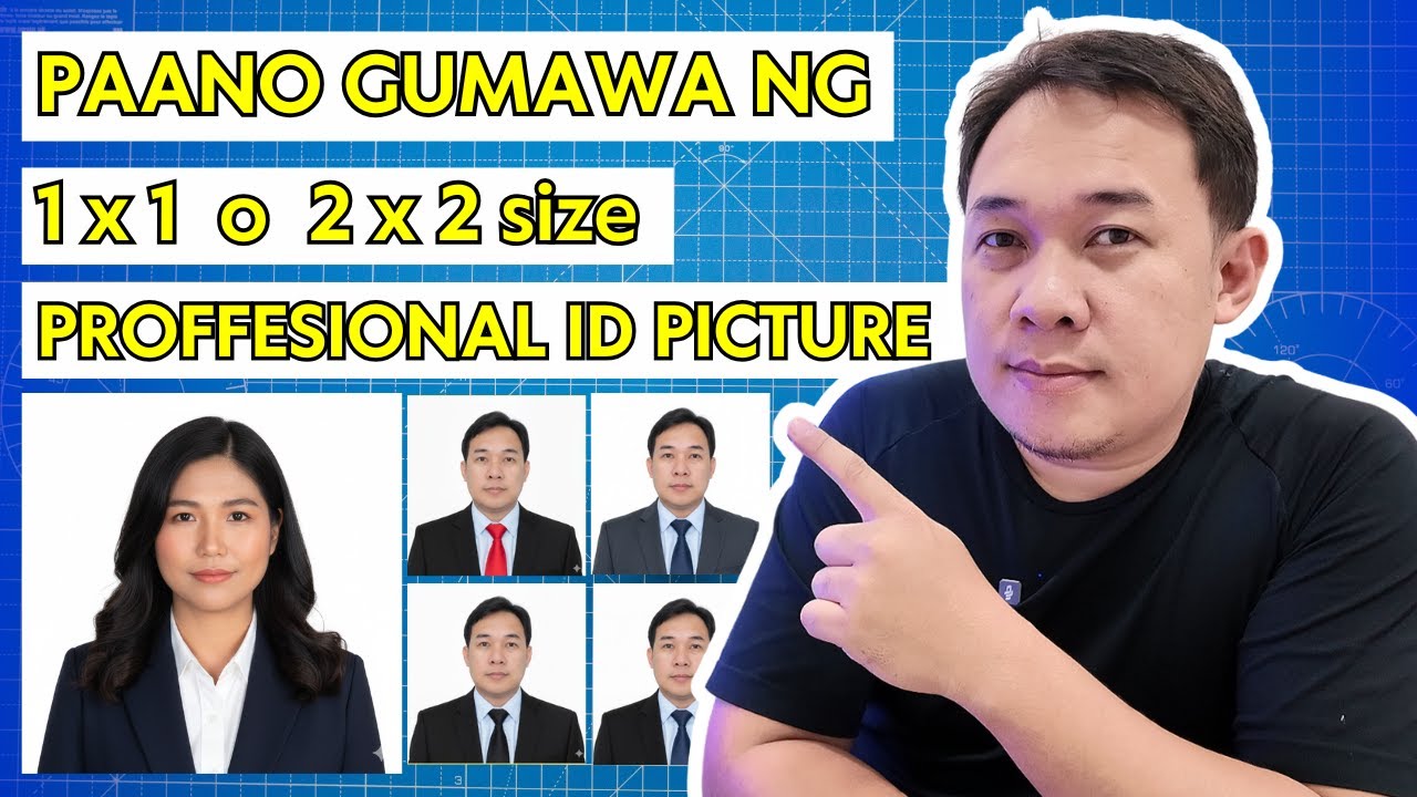 PAANO GUMAWA NG 1 X 1 o 2 X 2 SIZE PROFESSIONAL ID PICTURE
