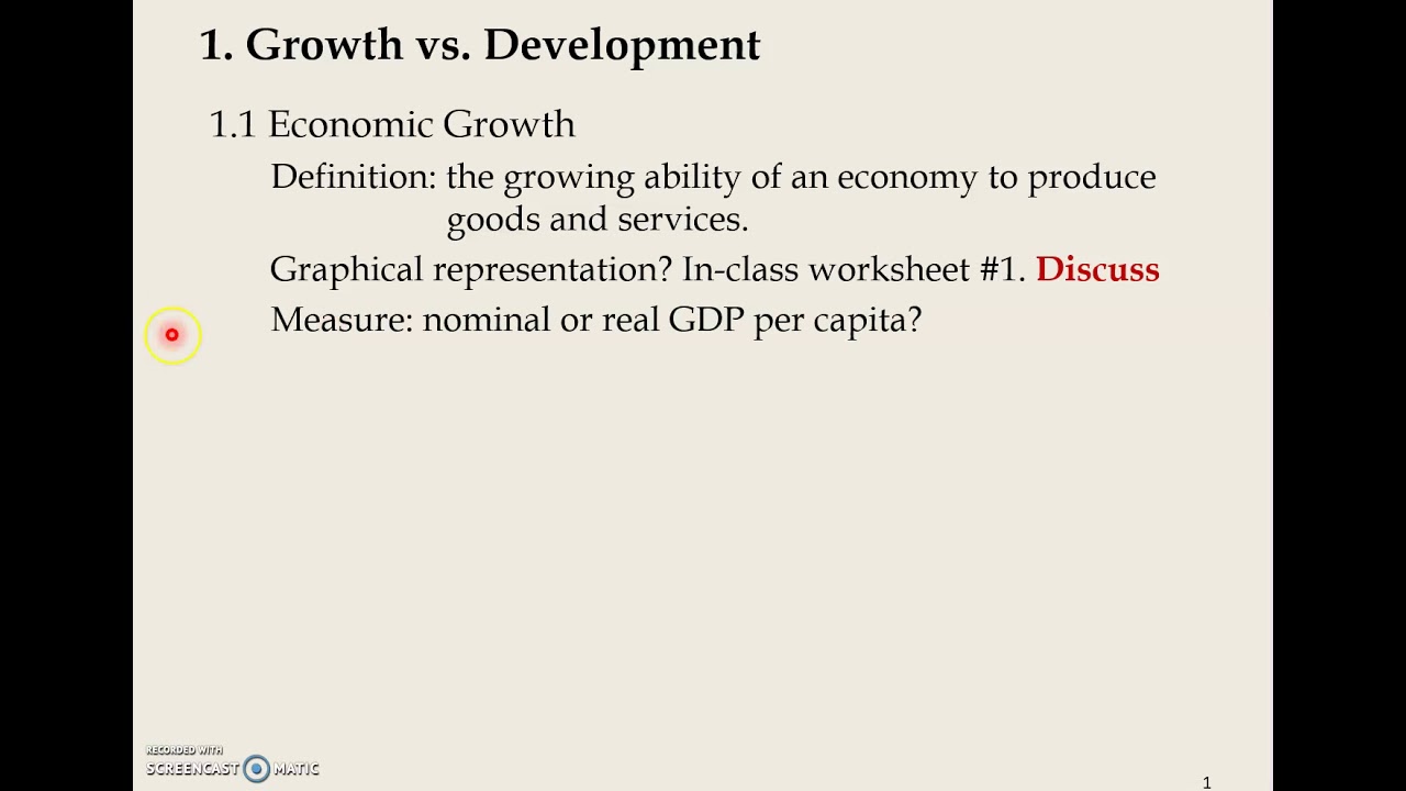 101 Growth and Development Defined