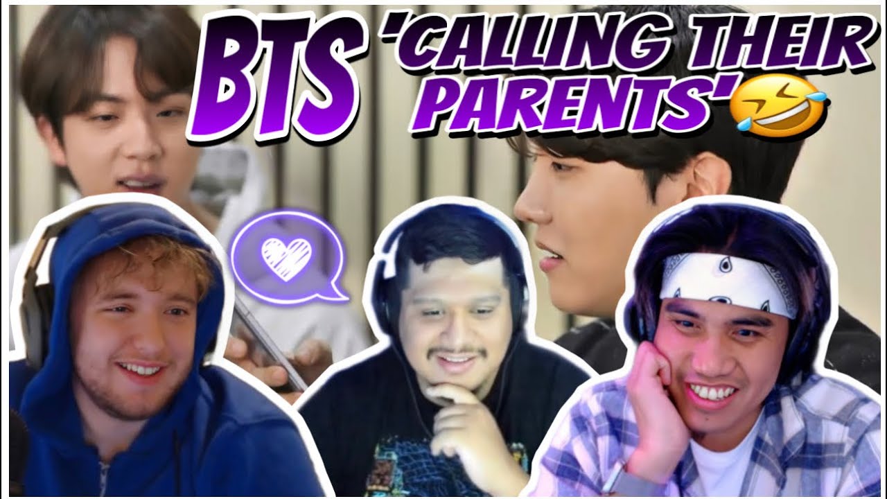 Нам это нравится💜 Реакция BTS «звонят своим родителям» #bts #btsreaction #btscallingtheirparents