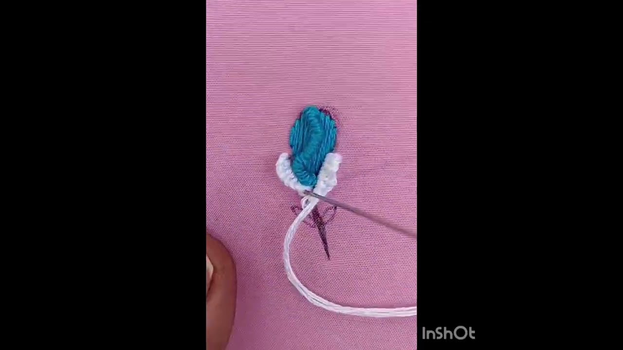 Blue and white embroidery 🪡🪡🪡