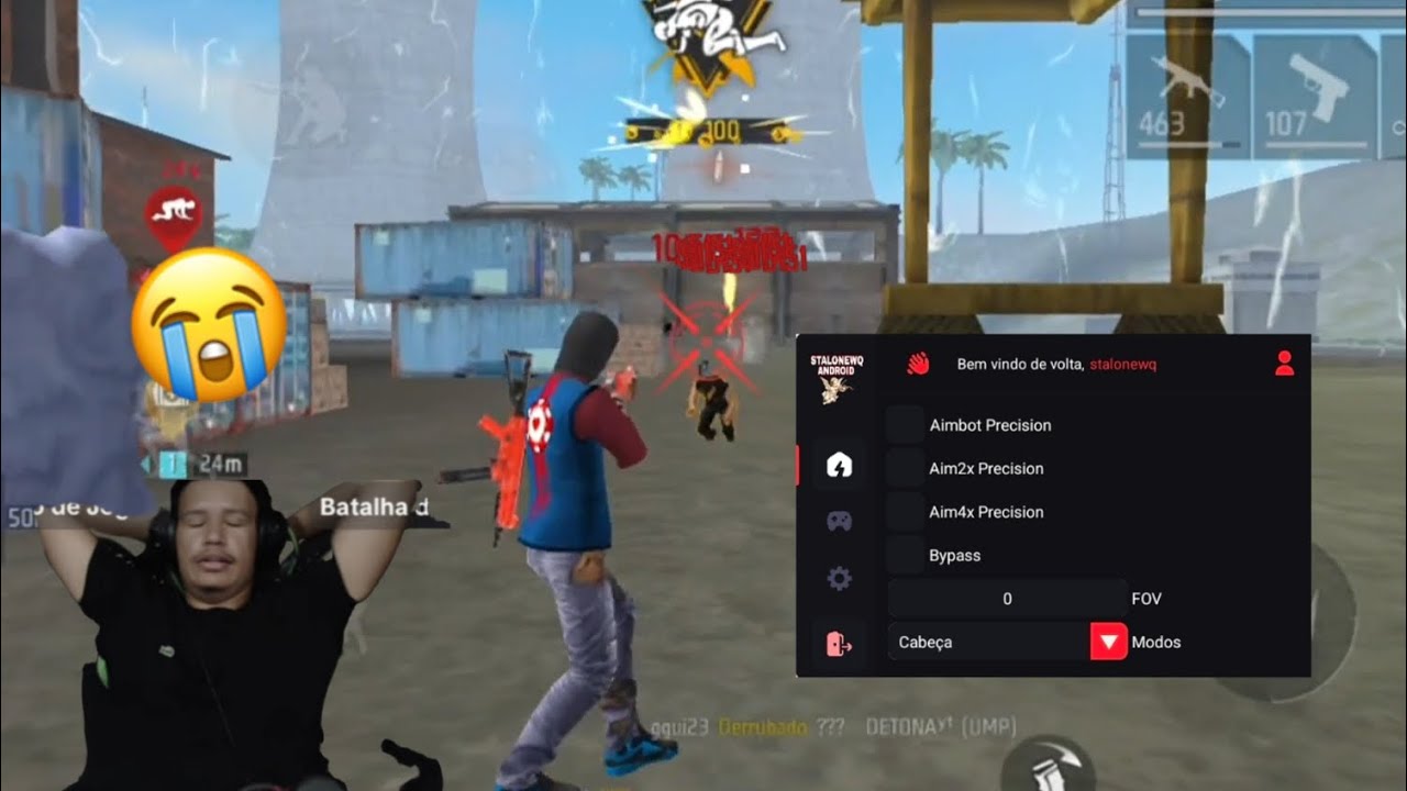 Xitando contra streamer usando painel android safe 🥳