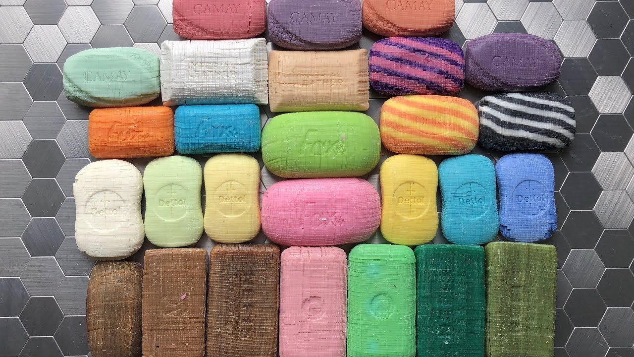 ASMR cutting of small cubes, many soap cubes, ASMR soap, satisfying video