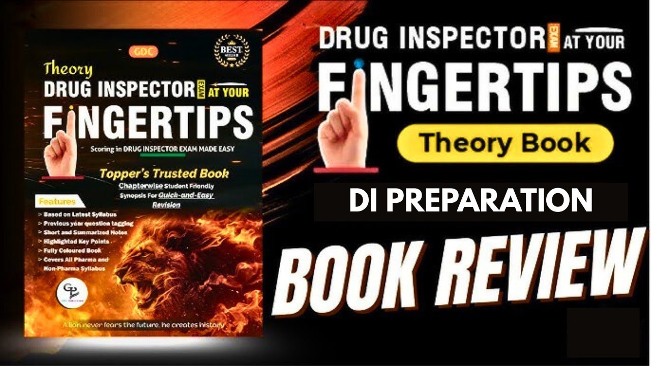 Drug Inspector at Fingertips Book Review | Drug Inspector Preparation Guidance | Being Pharmacist