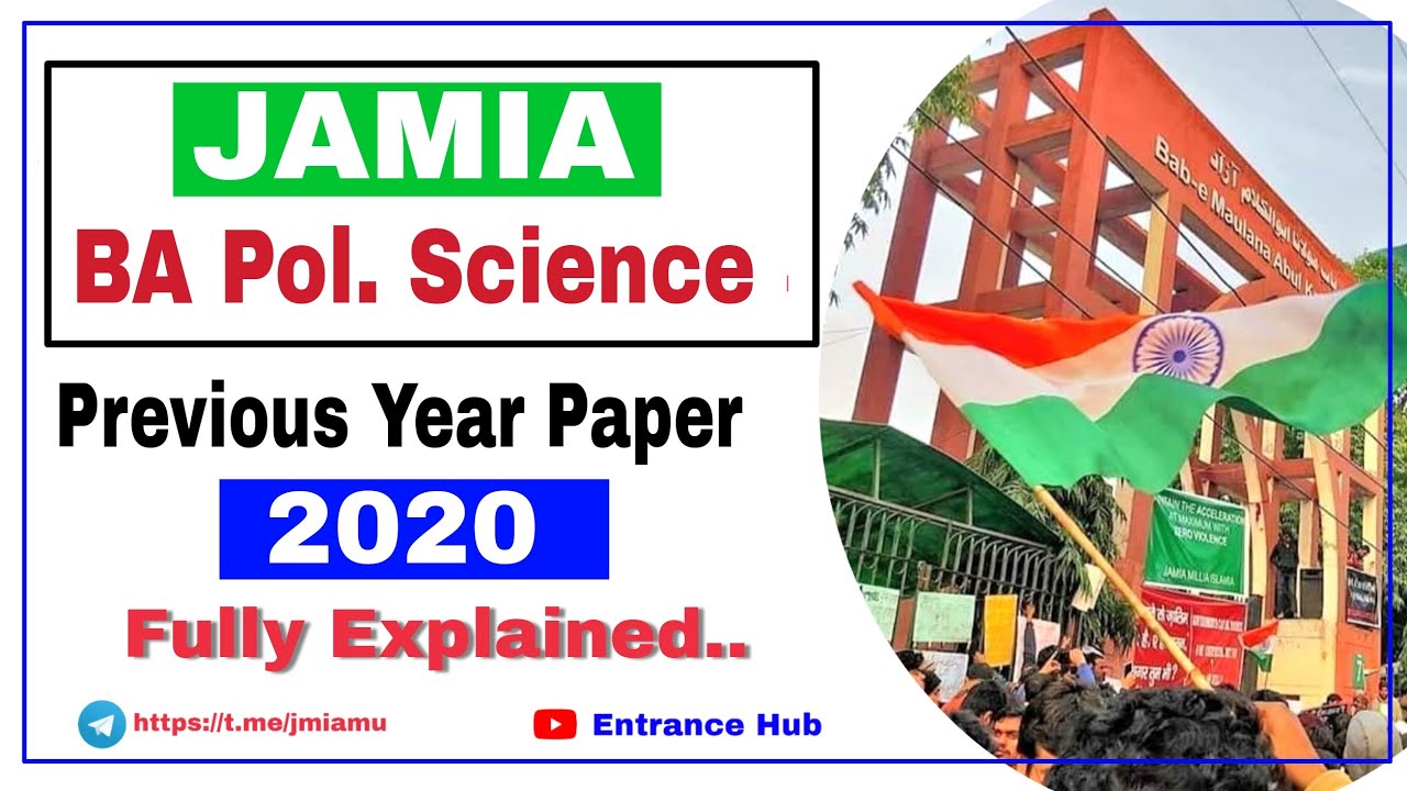 Jamia BA Pol Science 2020 Solved Paper