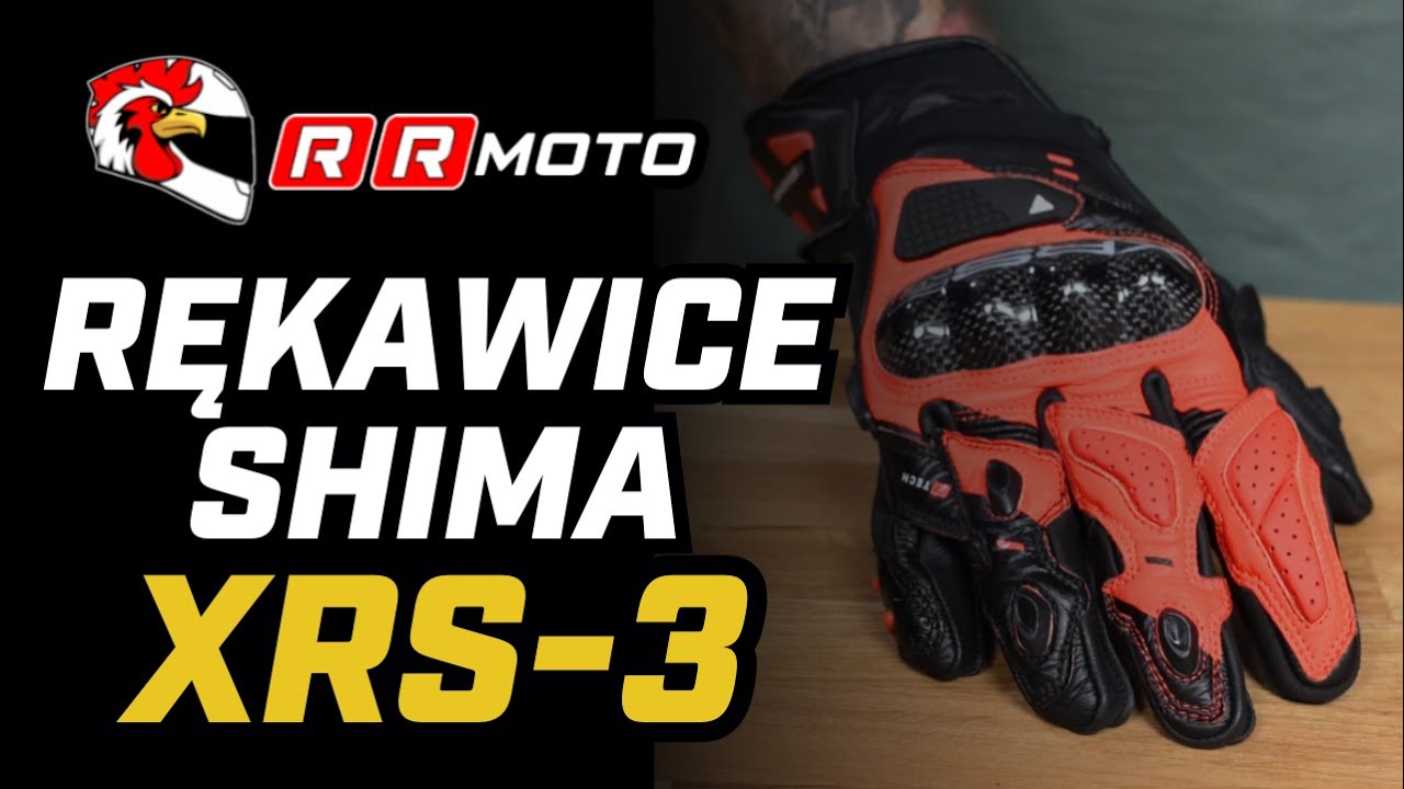 SHIMA XRS-3 - sportowe rękawice motocyklowe