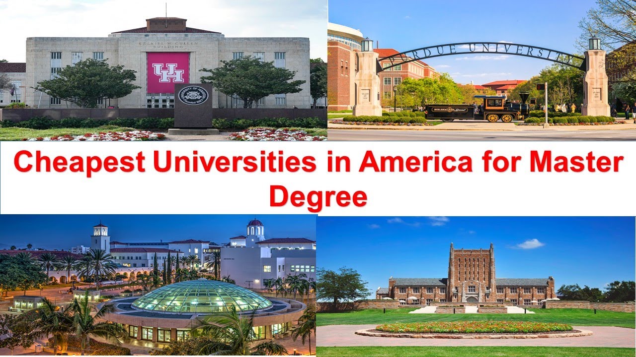 Cheapest Universities in America For Masters New Ranking