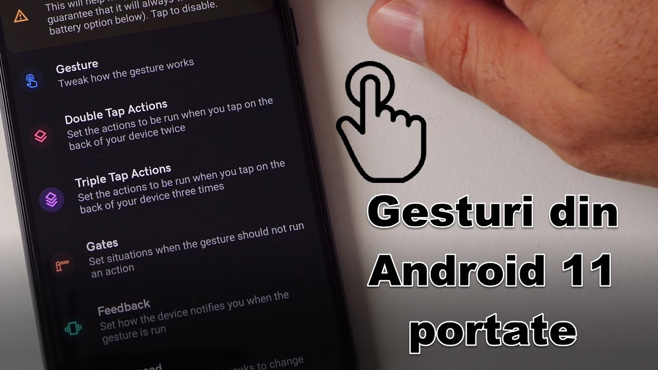 Dubla atingere pe spatele telefonului deschide orice - SMECHERII ANDROID - TapTap