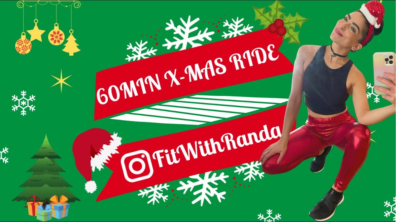 CHRISTMAS RHYTHM RIDE | INDOOR CYCLING CLASS | BURN CALORIES | FOLLOW ALONG SPIN