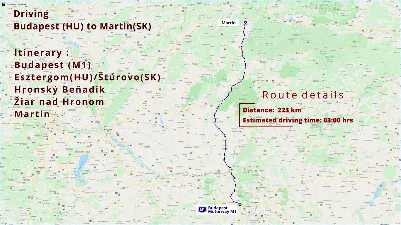 Driving Budapest (HU) - Martin(SK)
