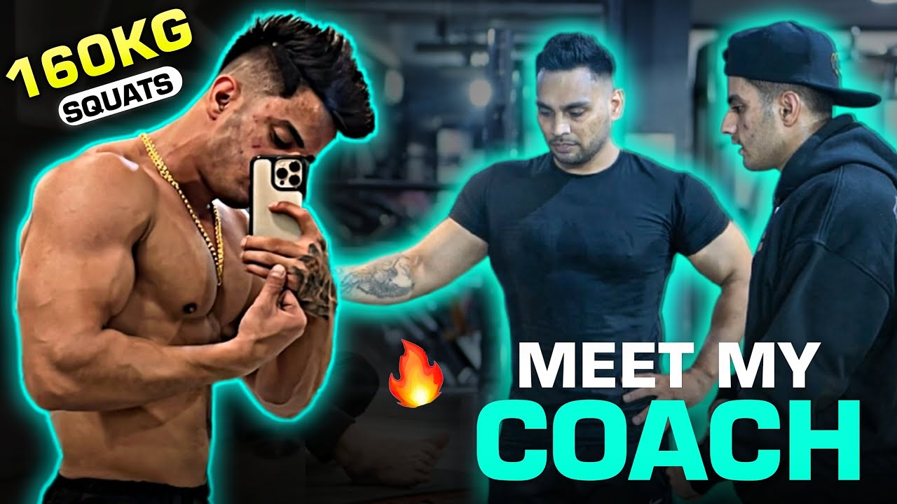 Meet My Coach🔥 | Training Legs 160 Kg In Squats | 😱 Get Pro Tips
