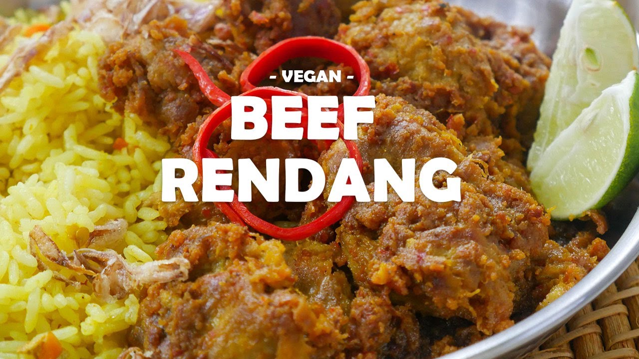 Most popular food of Indonesia - Beef Rendang! (veganised)