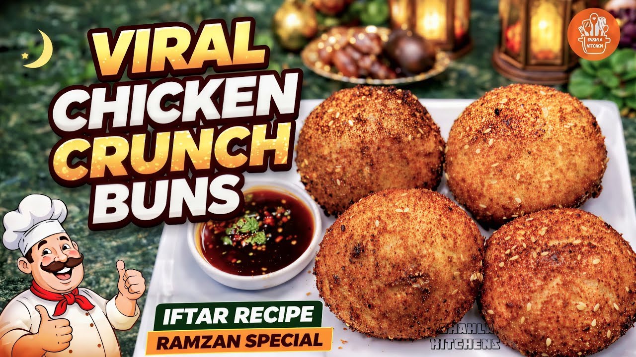 Chicken Crunch Buns Iftar Recipe |RamzanSpecial EP 28 Chicken Cheese Recipe @ShahlaKitchen777 