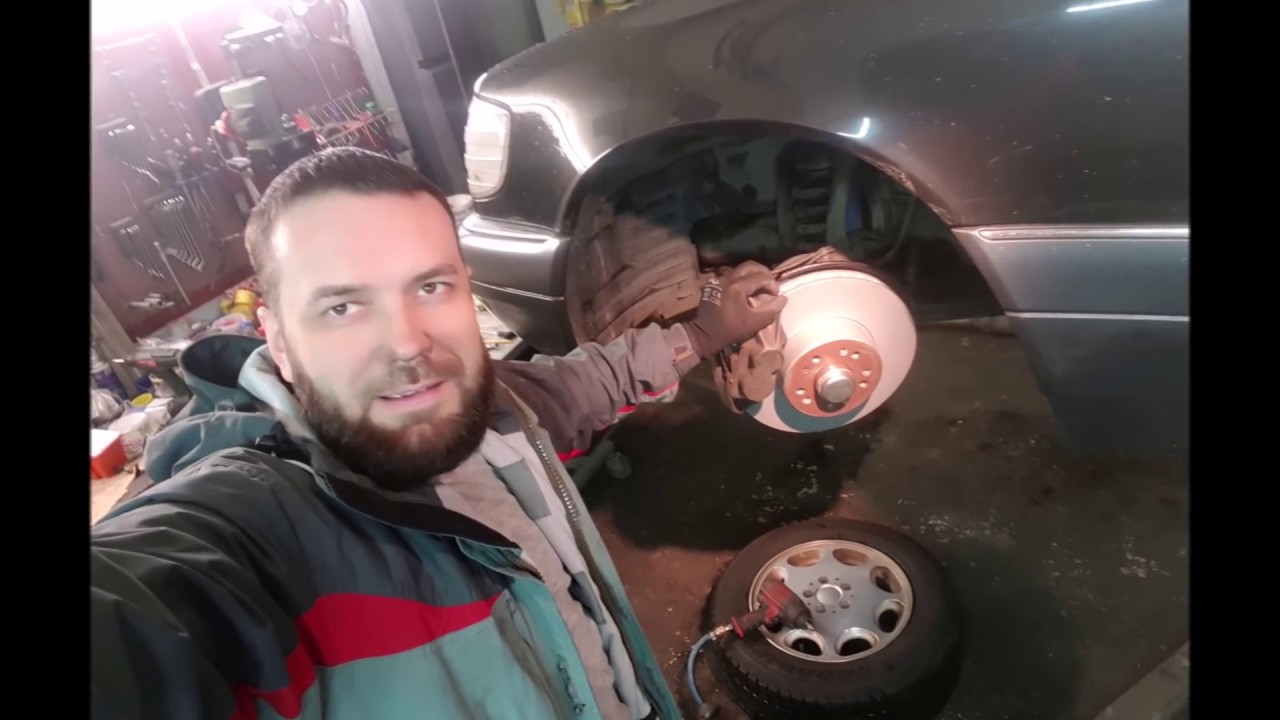 Замене тормозов за 10 мин! Mercedes W140, W124, W210