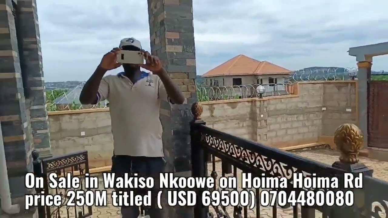 Newly constructed Residential Titled House on sale in Wakiso Nkoowe just 1km from Tarmac Road