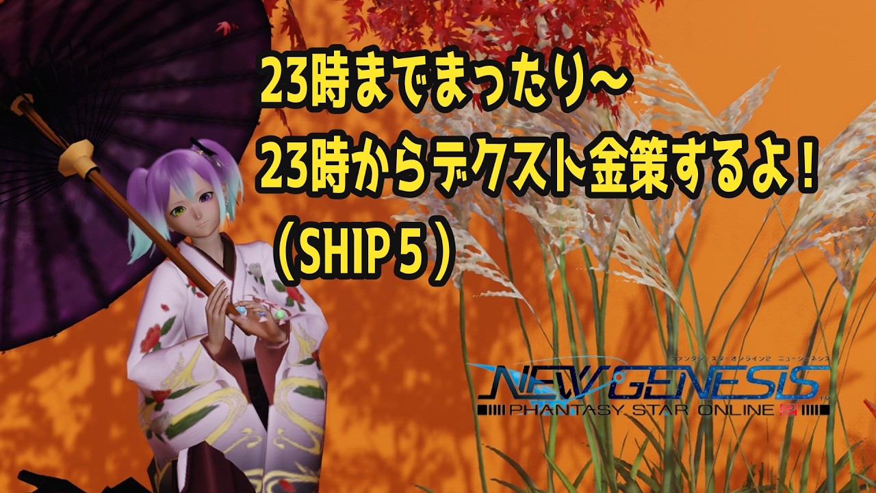 【PSO2NGS】今日も今日でアイテム集めやらなのです #27【釣り師ラキア】SHIP５