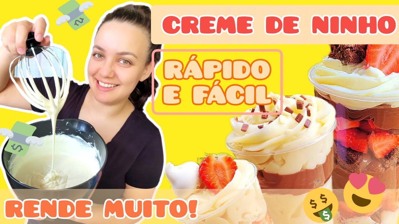 MINHA RECEITA DE CREME DE NINHO (Não Vai Ao Fogo) SUPER FÁCIL!