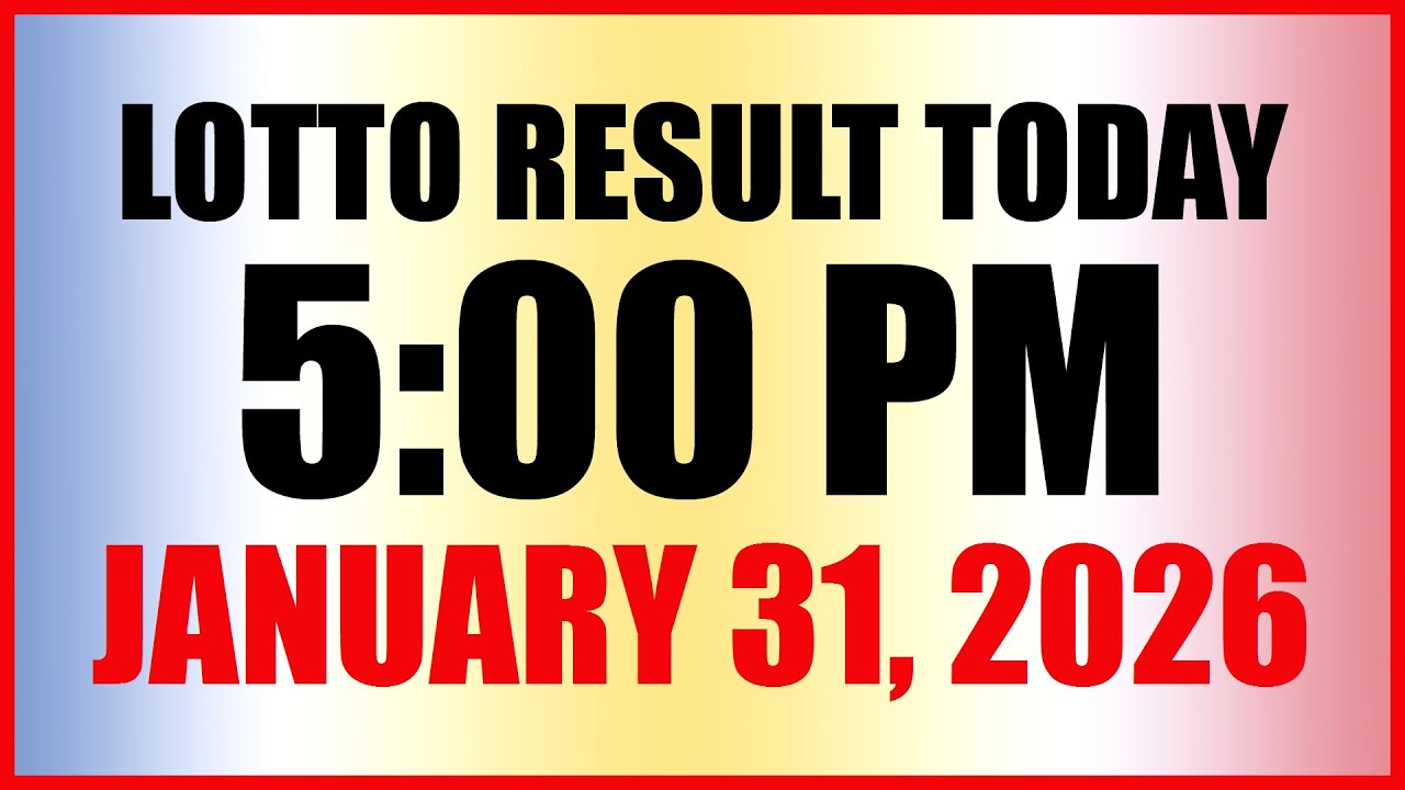 Lotto Result Today 5pm Draw January 31, 2026 Swertres EZ2 PCSO