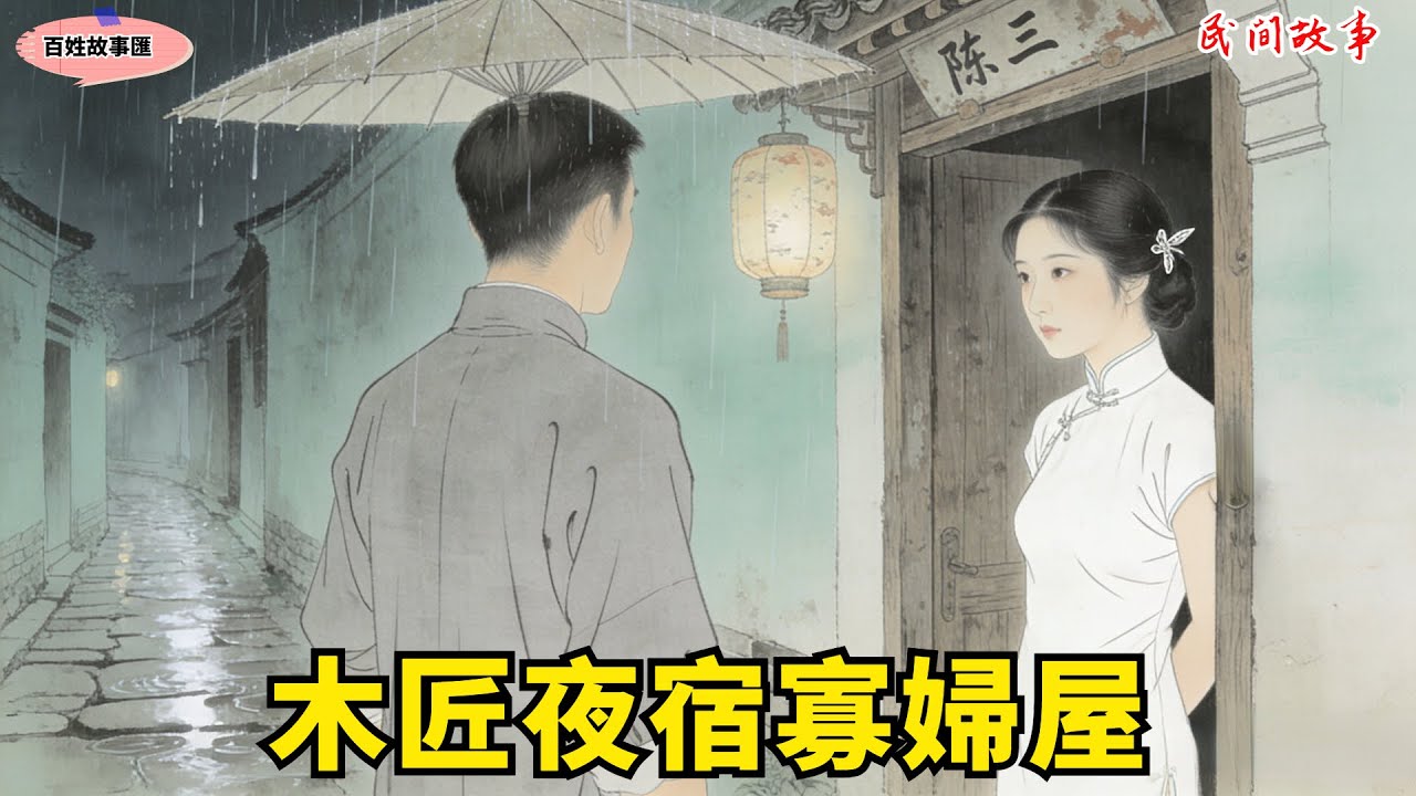 木匠幫寡婦修門不收錢，臨走時寡婦扯住他衣袖：別走，今晚留下來陪陪我...... #故事頻道 #民間故事#有聲書 #睡前故事#中國文化#故事分享