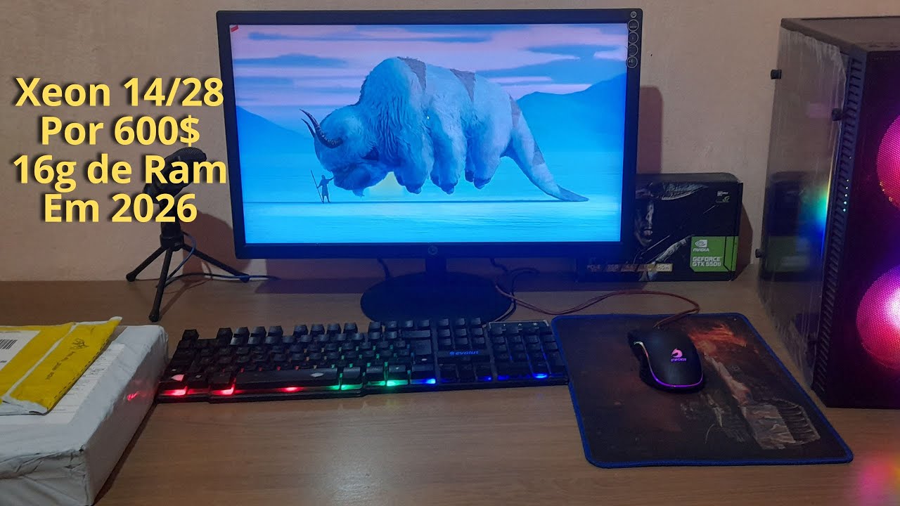 💜MEU NOVO KIT XEON X99 POR 600 REAIS EM 2026 TESTE EM JOGOS 💜PARTE 1