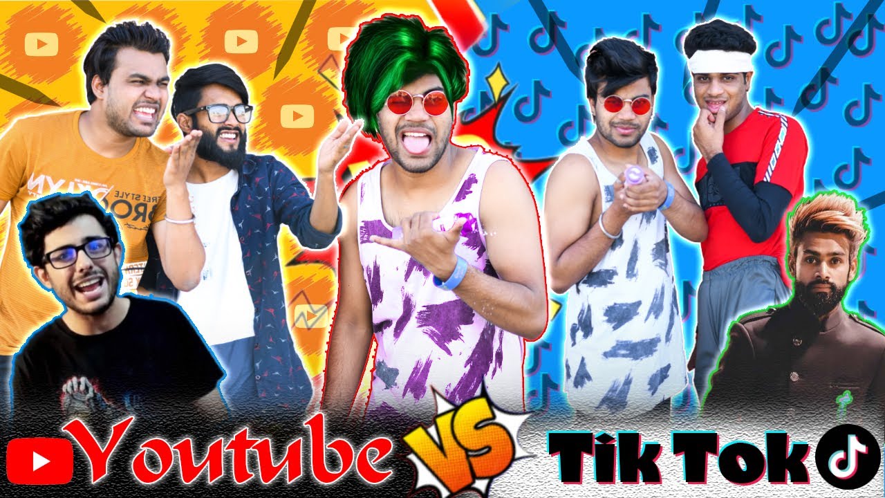 YOUTUBE VS TIKTOK | THE END | COMEDY VIDEO | GBR Film's