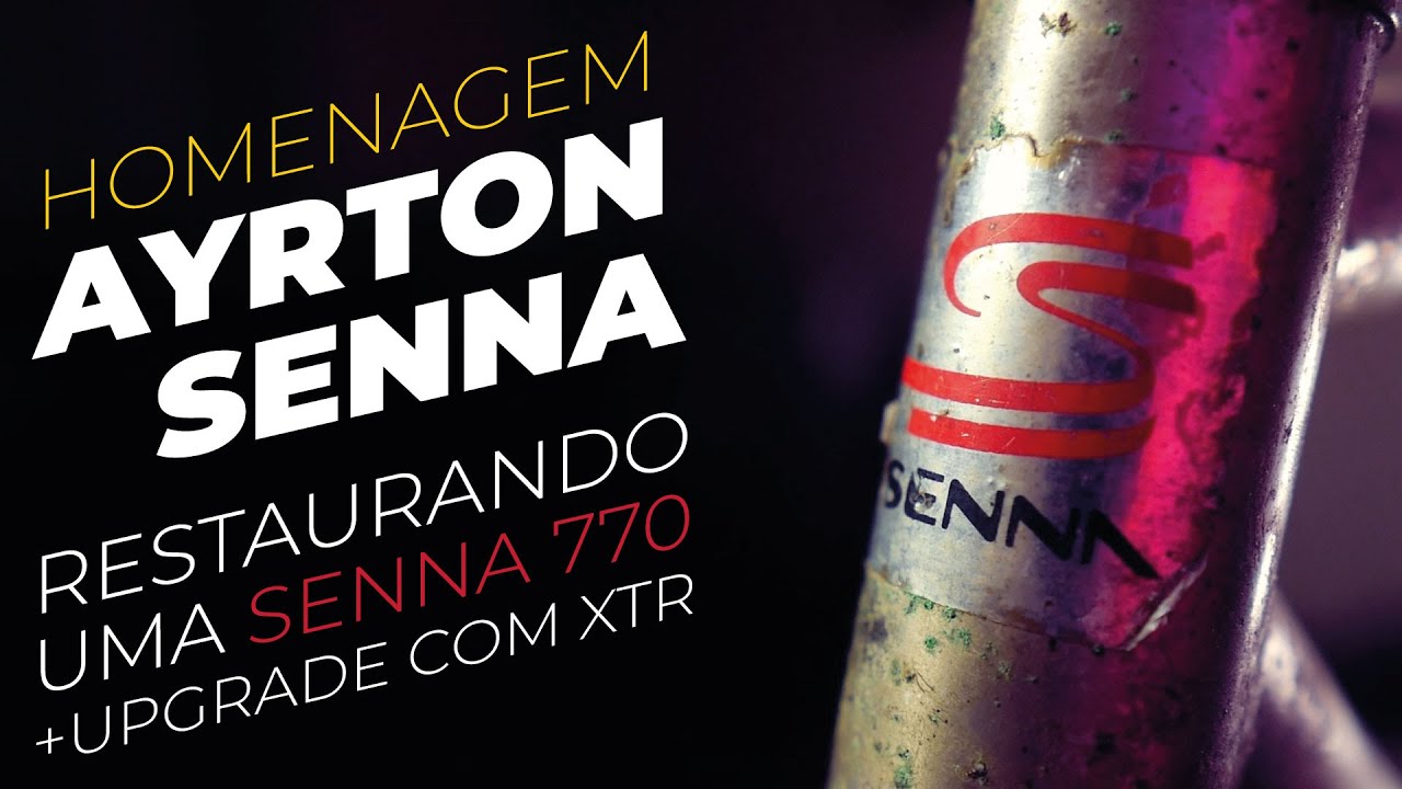Bike Ayrton Senna. Restaurando e fazendo upgrade de época. PARTE 1 Pedaleria