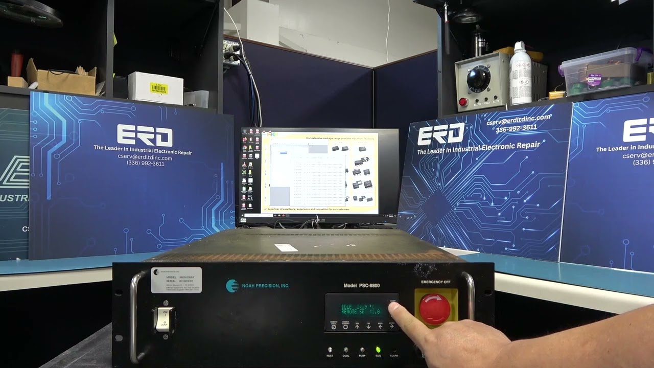090825014 Noah Precision PSC-8800 Temp. Controller Repaired by ERD