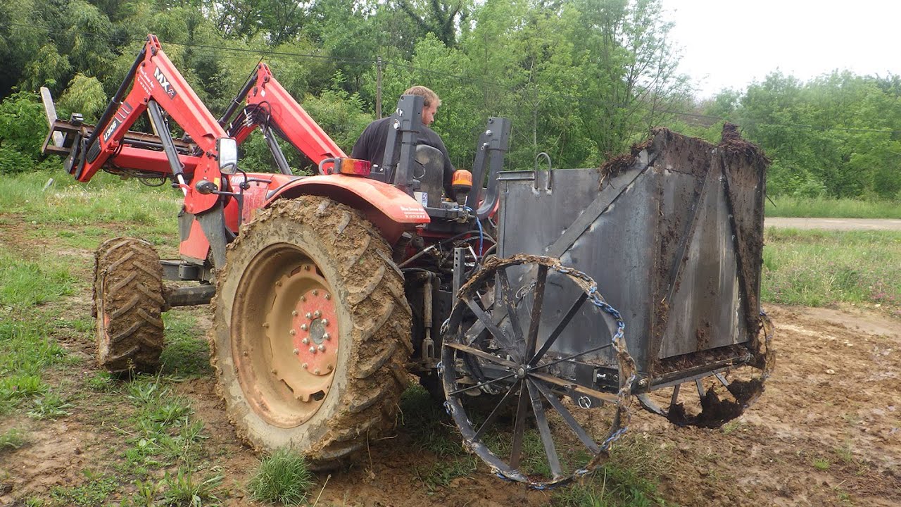 [Prototype] Épandeur à fumier / compost pour le maraîchage biologique