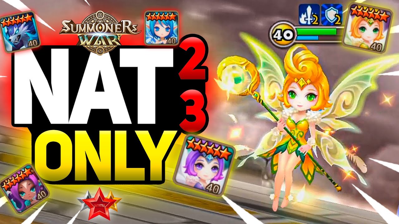 ONLY 2-3 Star Monsters Team in Summoners War