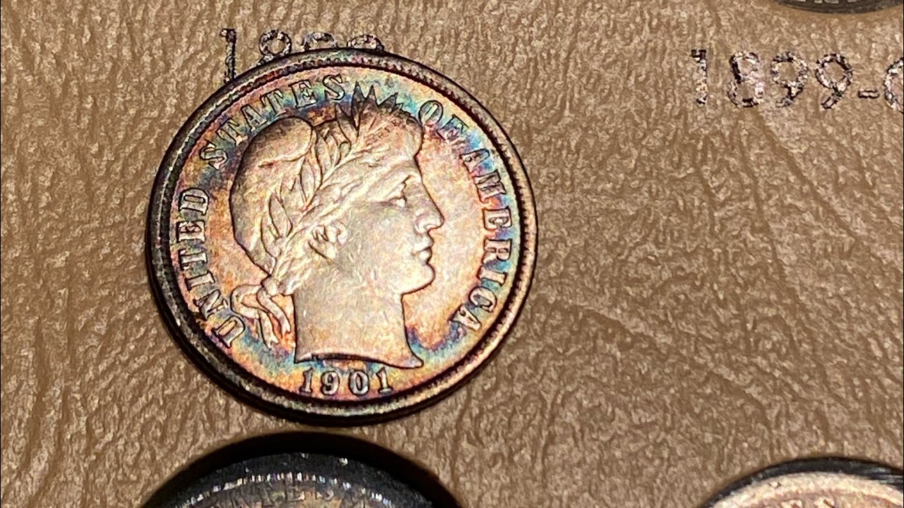 Barber Dime Album Nearly Complete! Only 3 Dimes Missing!