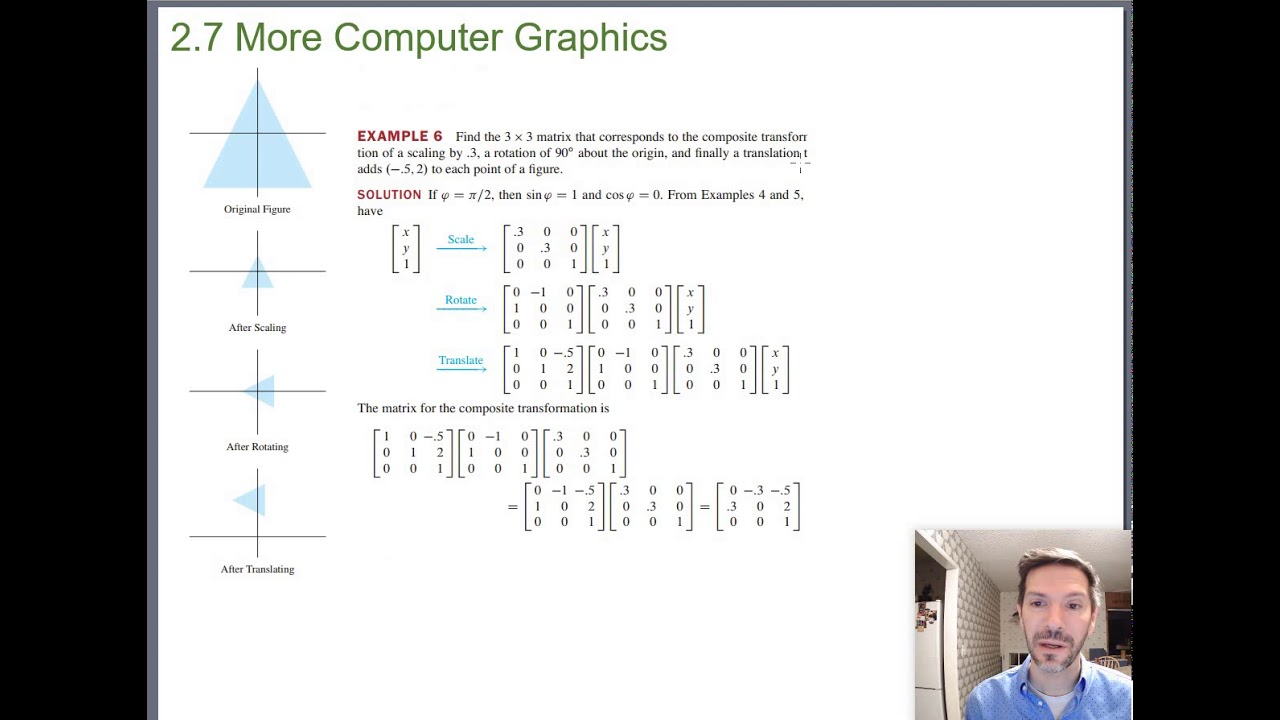 Homogeneous Coordinates (Math 204 Section 2.7 video 2)