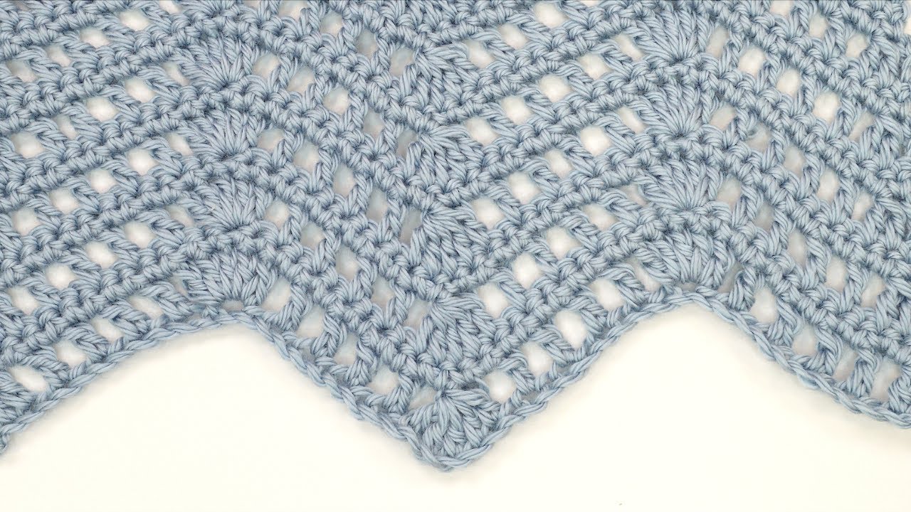 Learn How to Crochet a Stunning Lacey Ripple stitch in Minutes!