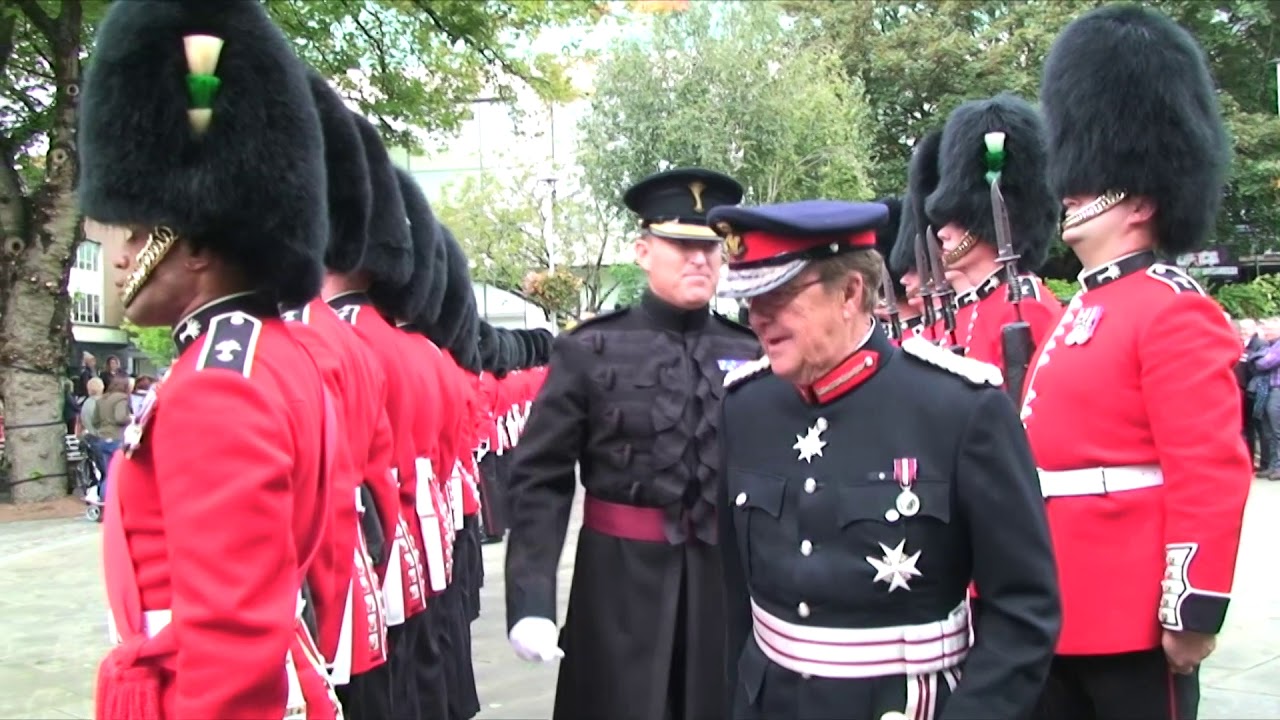 Парад валлийских гвардейцев в Суонси, 2017 г.