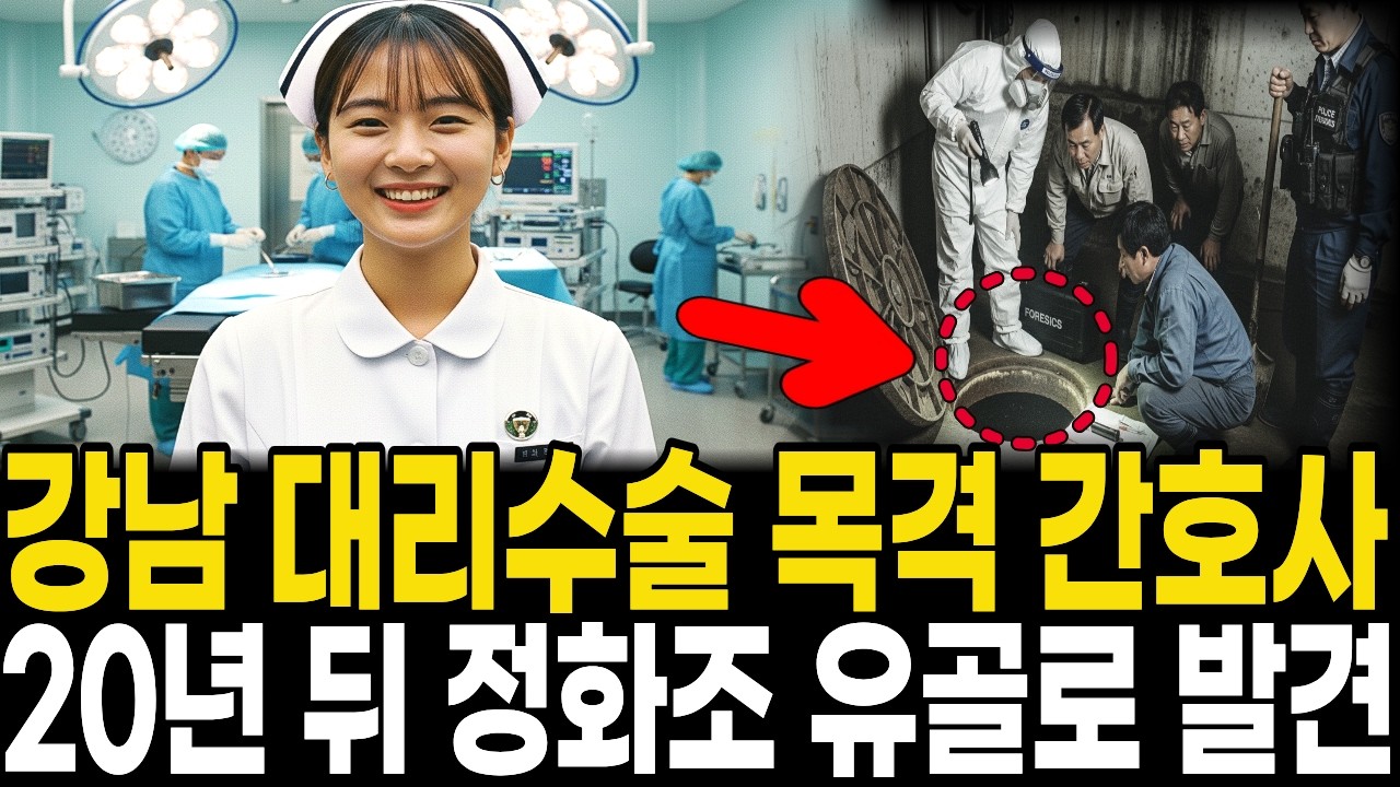 1995년 신사동 성형외과 간호사 실종, 20년 뒤 정화조에서 발견된 '금속 교정기'