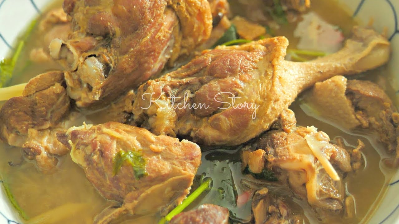 ង៊ាំង៉ូវសាច់ទា [Pickled Lime Duck Soup][Kitchen Story]