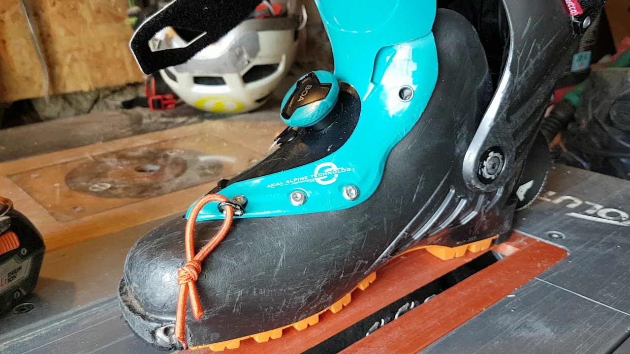 Inclinaison du collier sur scarpa F1