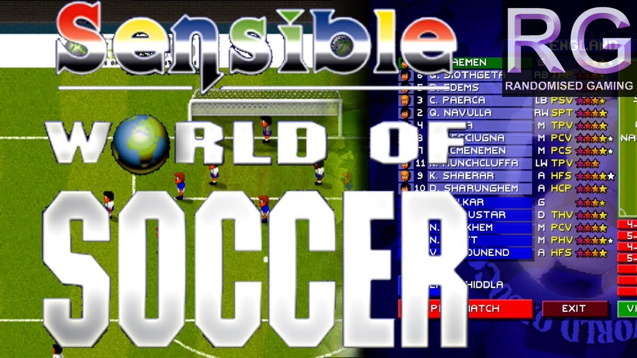 Sensible World of Soccer - Xbox 360 - Match Gameplay England versus Iceland [4K60]