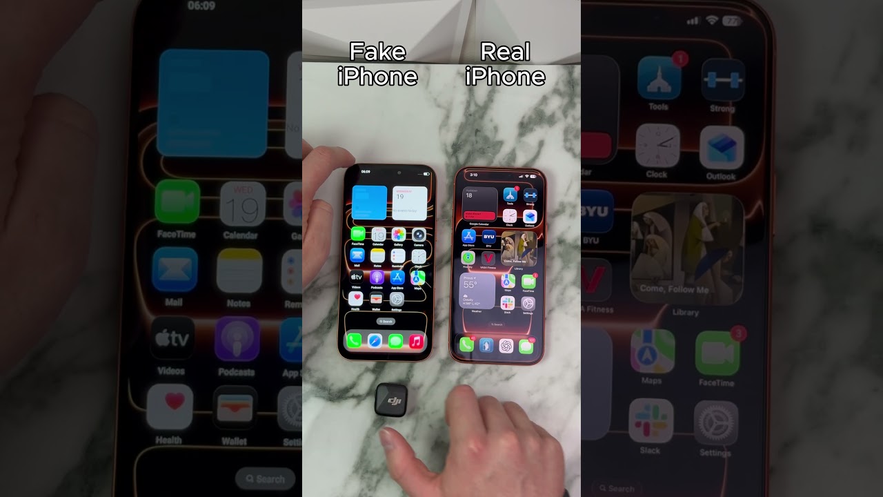 Fake iPhone 17 Pro Max vs Real iPhone 17 Pro Max camera test 