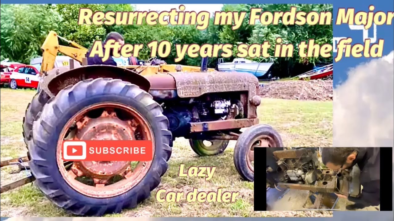 Vid 2 , Fordson  major 1957 first start and drive  up in 10 years and she’s going well